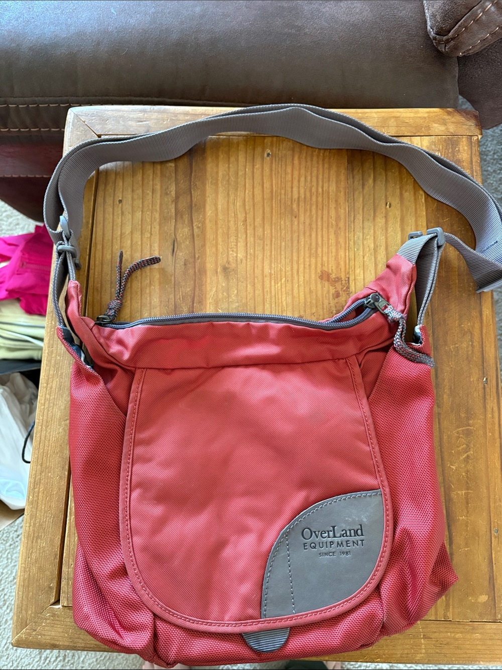 Overland Equipment Donner Red Crossbody Bag